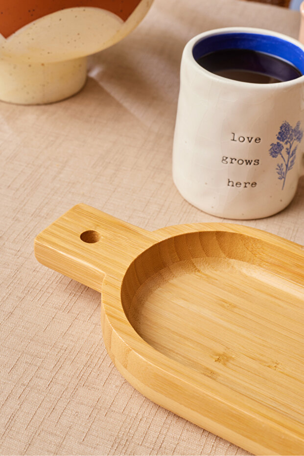 Bambu Lora Saplı Sunumluk 33 cm - 3