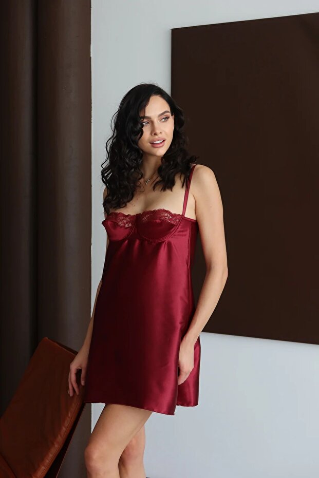 Satin Nightgown (Wedding, Engagement, Honeymoon, Kina, Bogça, Dowery)