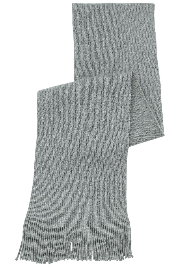Winter Soft Textured Tassel Detailed Stretchy Knitwear Knitted Basic Scarf