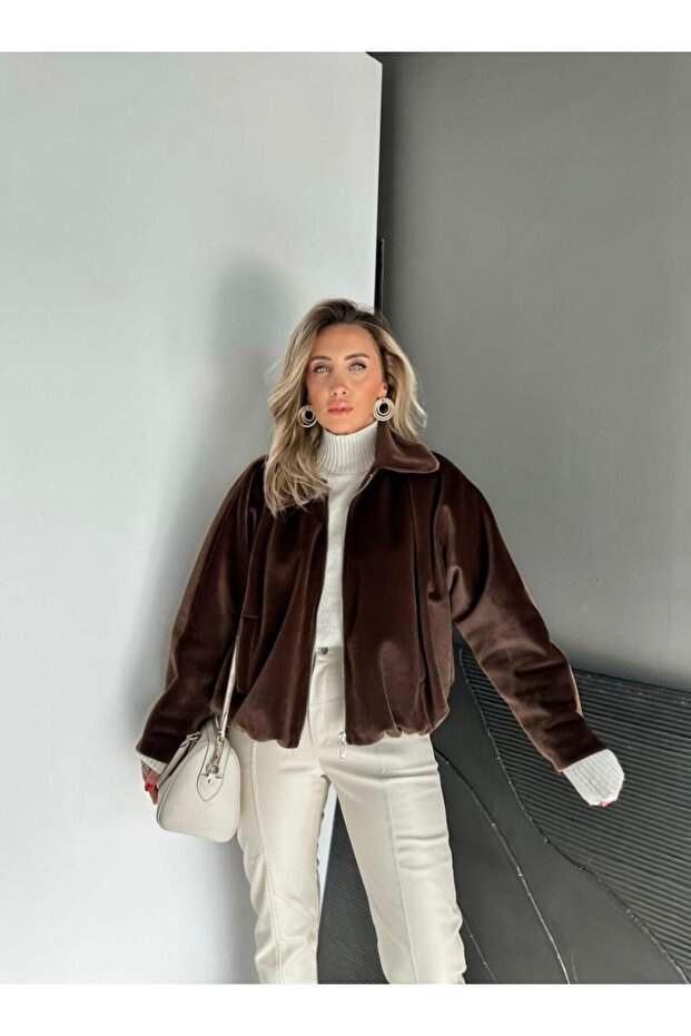 Deve Tüyü Bomber Model Mont - 1