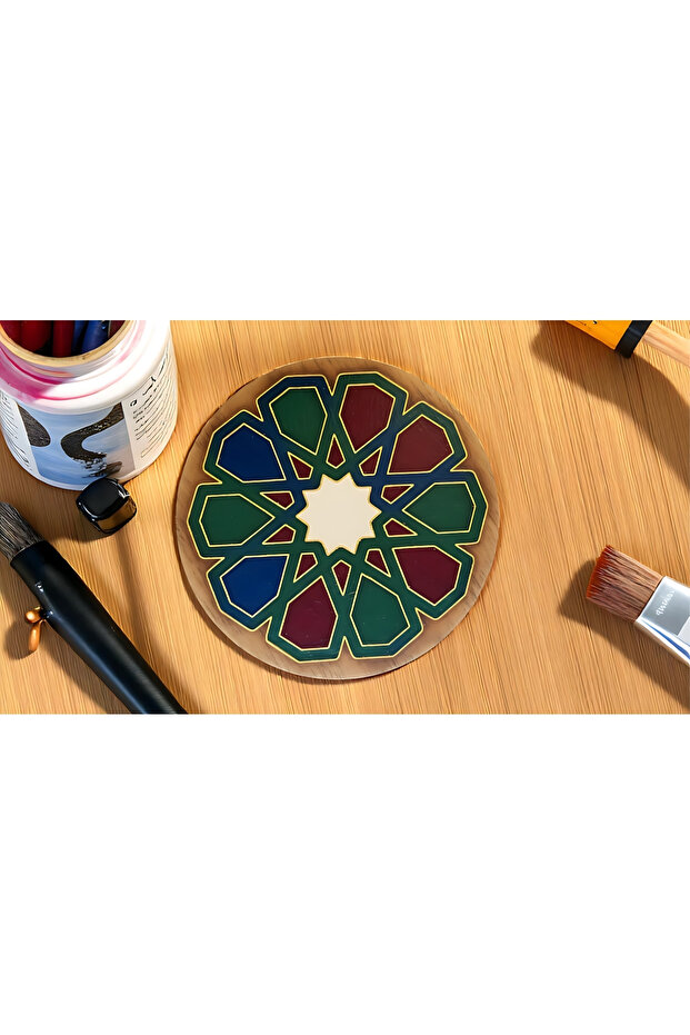 MANDALA FİGÜRÜ AHŞAP BOYAMA SETİ