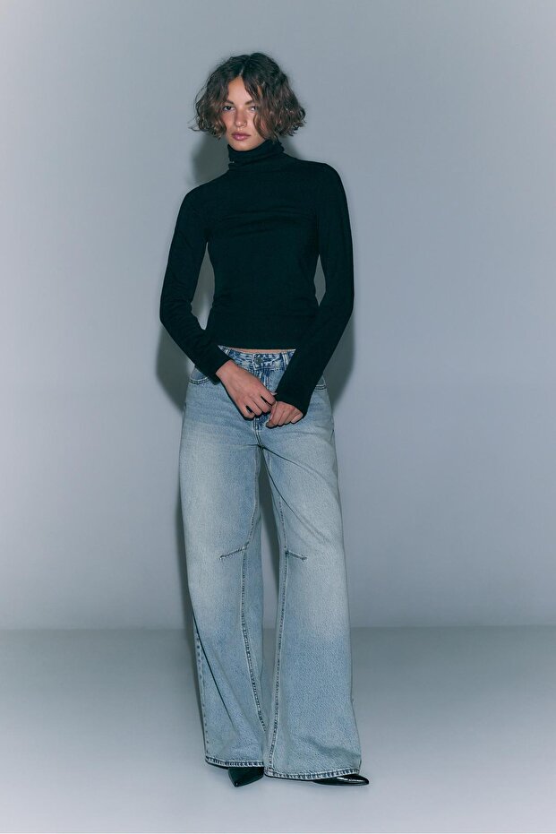 سترة محبوكة أساسية برقبة عالية - 3