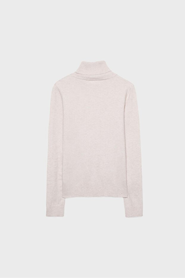 سترة محبوكة أساسية برقبة عالية - 7