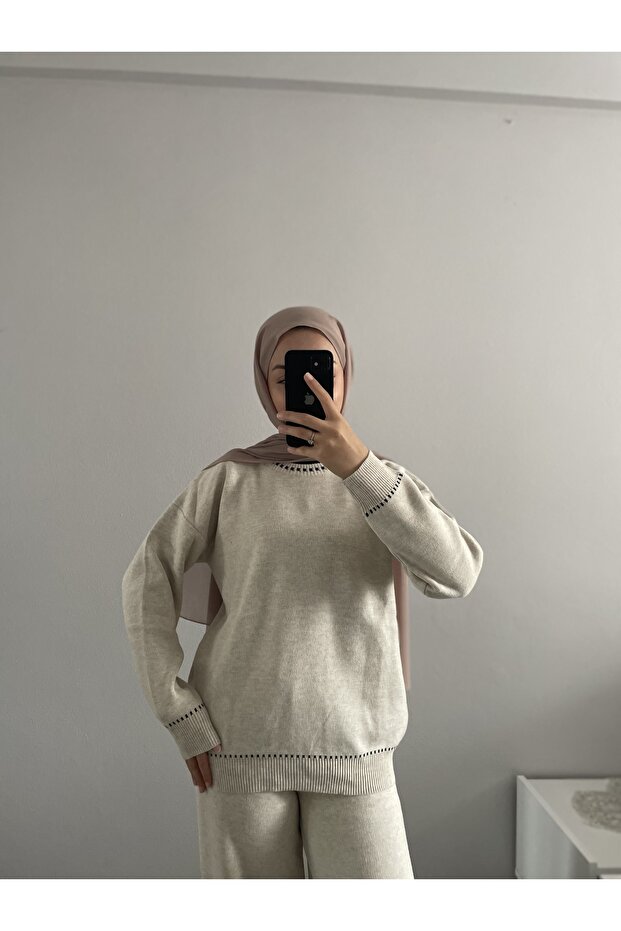 Ριγέ Πλεκτό Σετ - 5