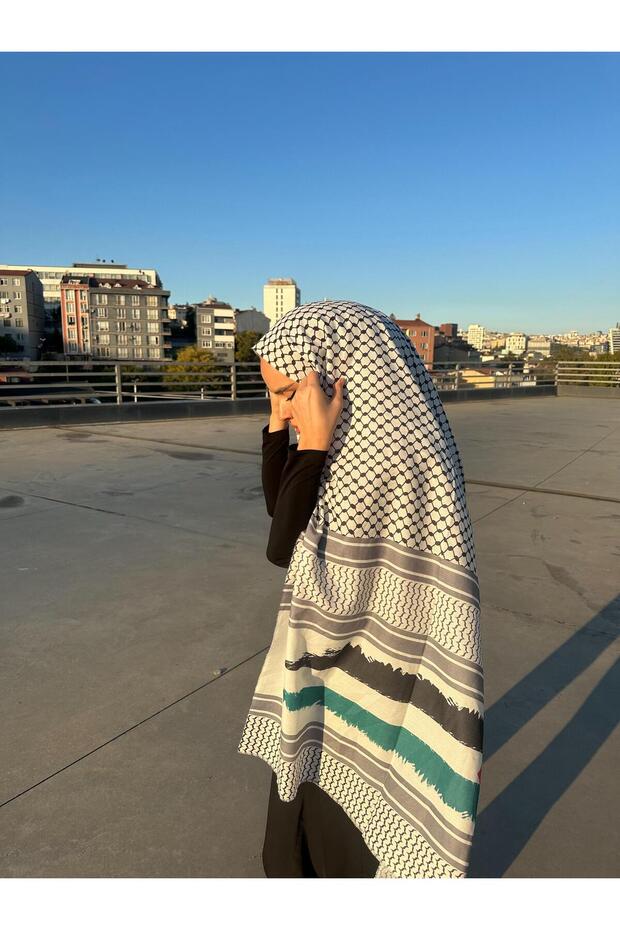 شال أرمول منقوش بنمط فلسطيني - 4