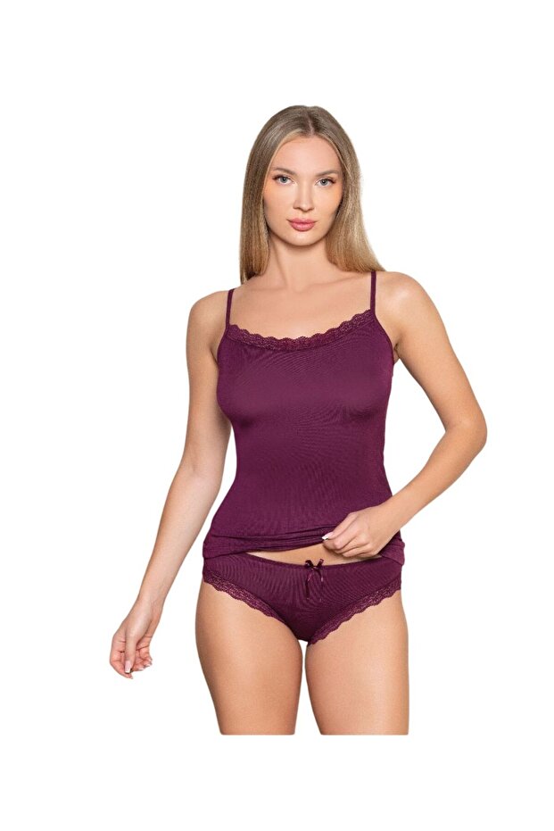 Women's Lingerie Set Lace Tank Top Kilot Set