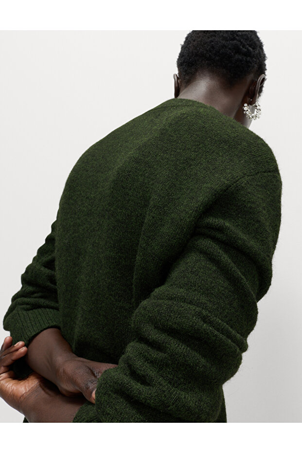 Yün Karışımlı Triko Kazak - 6