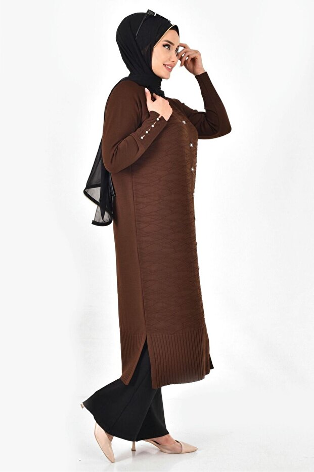 Kadın Diz Altı Merserize Hırka – Hafif, Şık ve Mevsimlik Triko Model - 3