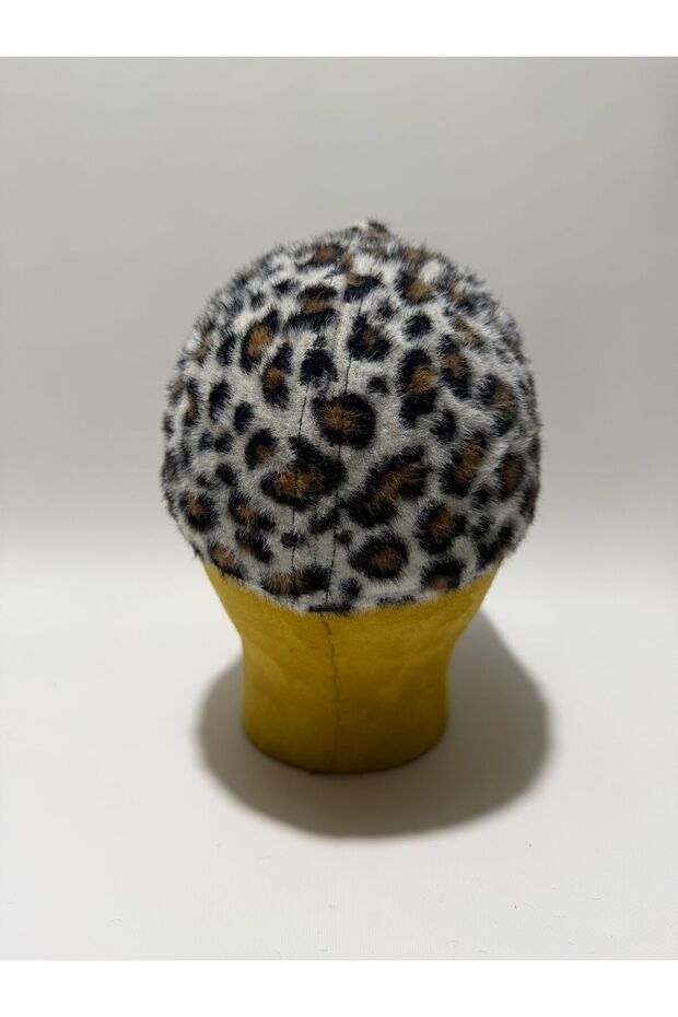 قبعة منقوشة بنقشة الفهد - 4