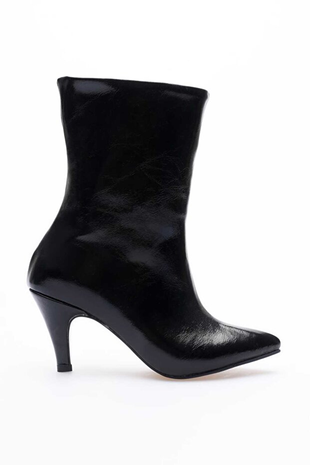 KADIN BOT Sivri Burun İnce Topuk BEJ RUGAN BOT - 3