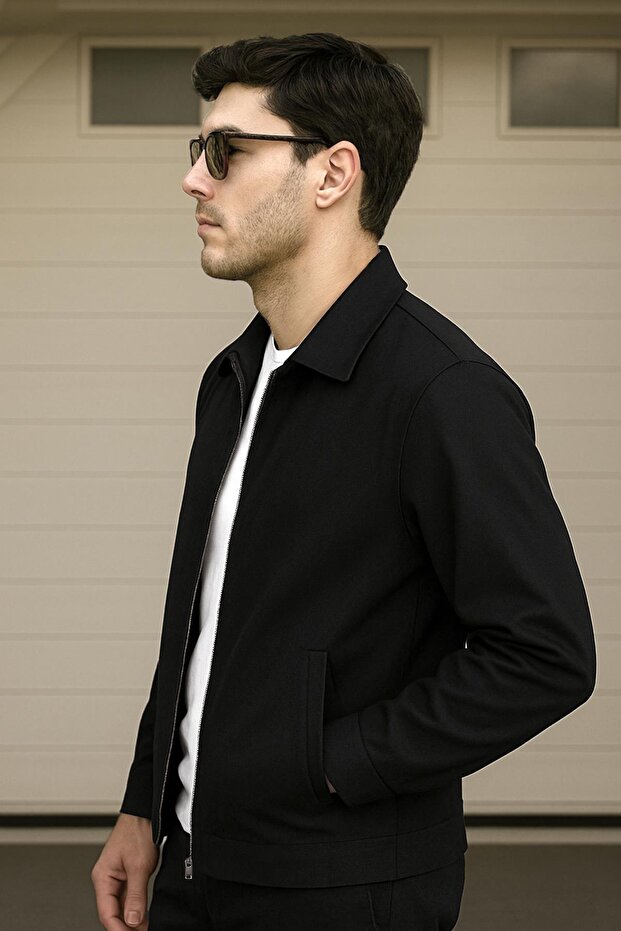 Half Oversized Transitional Thin Jacket - 3