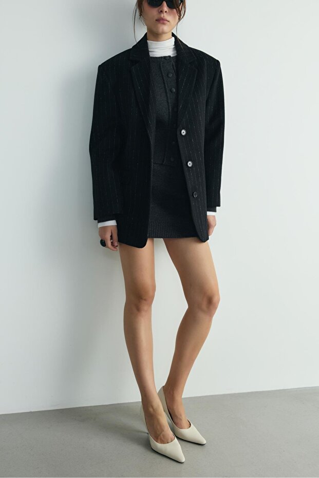 Füme Lucy Triko Mini Etek - 8