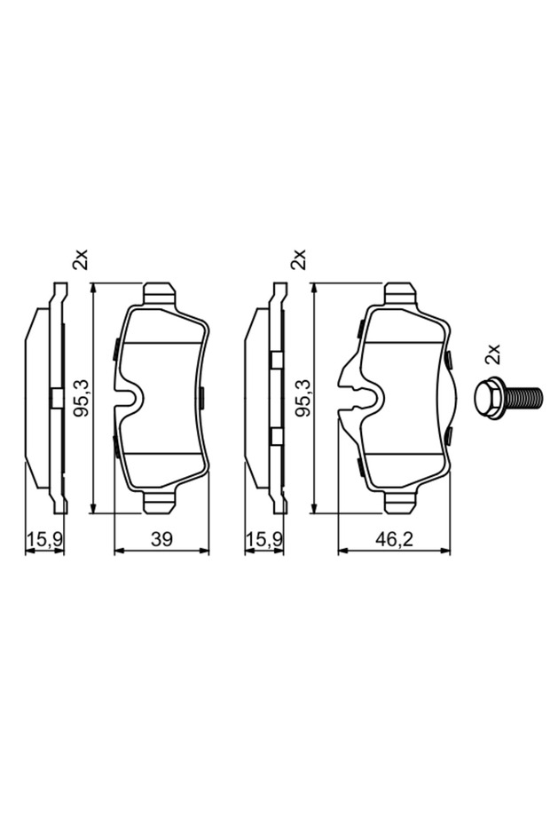 Mini Mini Disc Brake Pad Set - 3