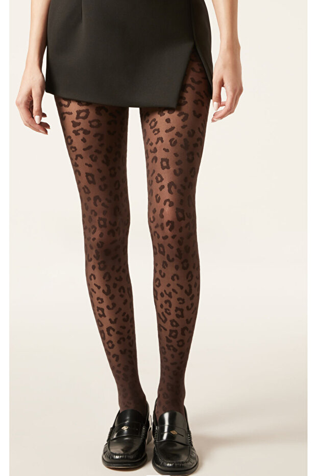 imprimeu leopard Chiloți Hip efect modelator 20 Den - 1