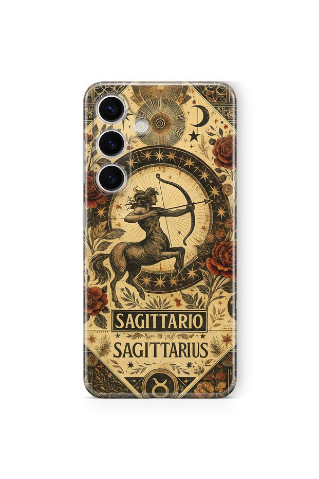 Samsung Galaxy A37 Compatible Sagittarius Patterned Transparent Phone Case