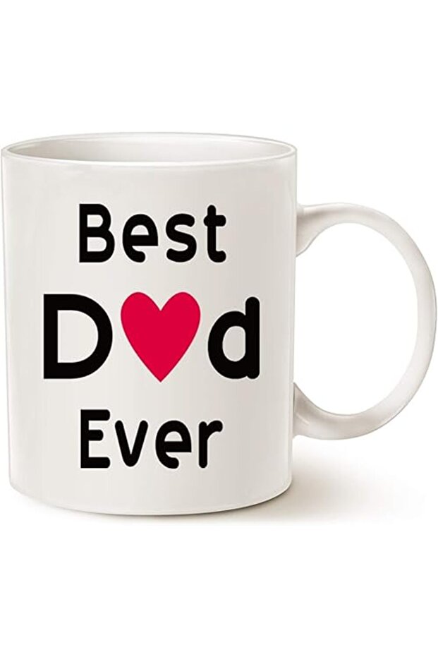 Best Dad Coffee Mug – 11oz White Cup Unique Birthday Gift for Dad or Papa