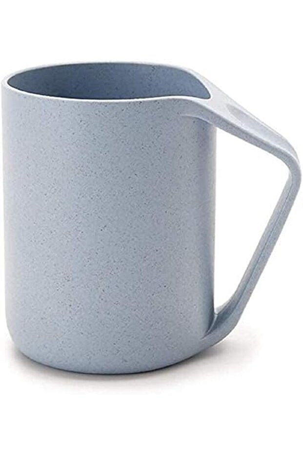 Colourful Wheat Straw Bevel Mug Blue BD-WS-14