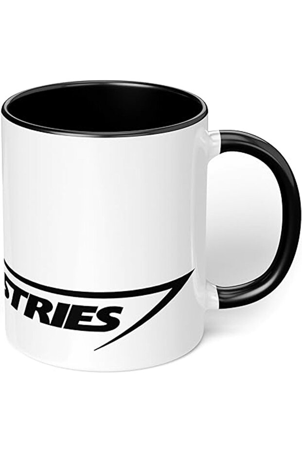1 Mug – “Stark Industries” Iron Man Tony Stark – 11 Oz Black Handle & Inside Color