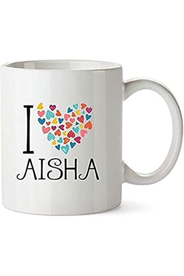 I Love Aisha Coffee Ceramic Printed Mug