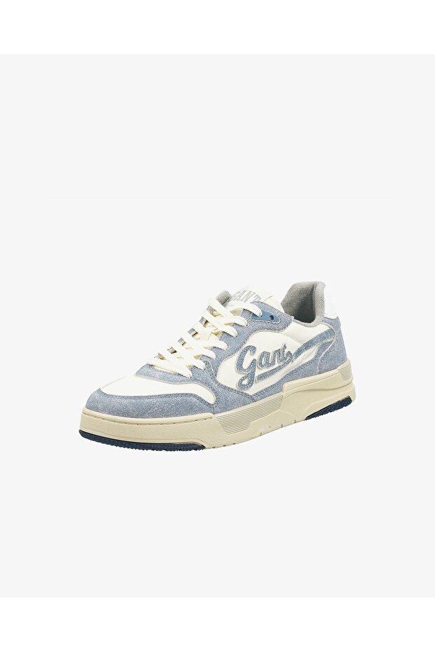 Erkek Mavi Deri Sneaker - 2