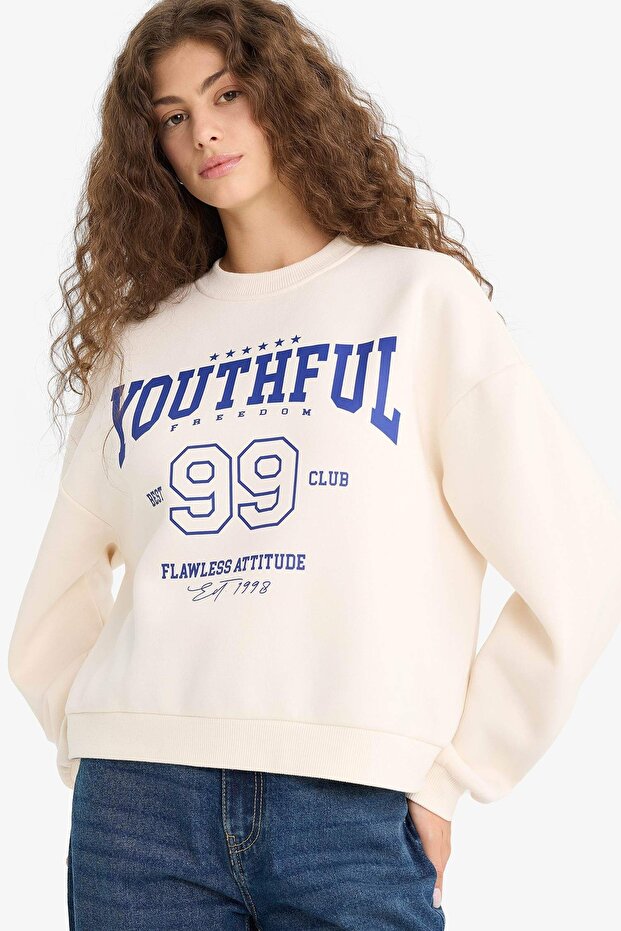 Kadın Sweat E9502AX/WT32 OFF WHITE - 1