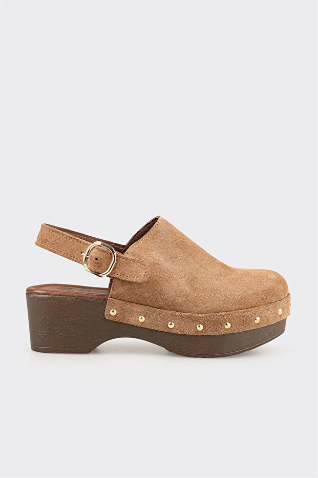 Taba Deri Kadın Terlik - 1