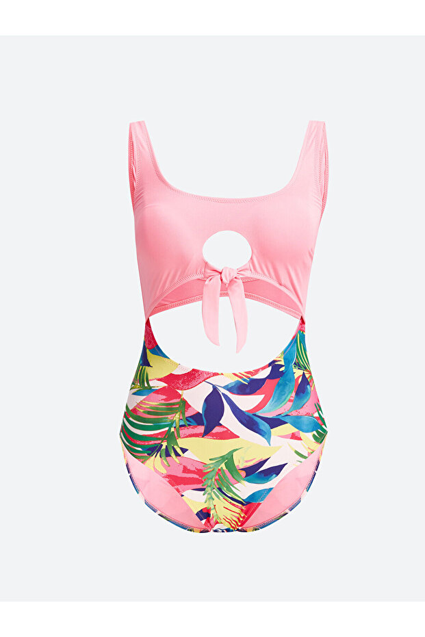 Lcw Patterned Women's Swimsuit with Detachable Pads