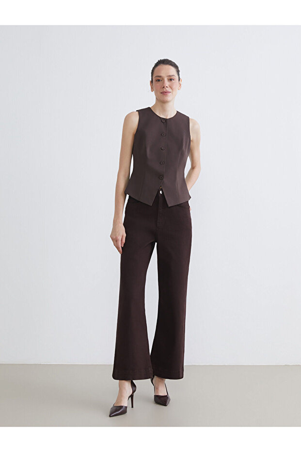 Wideleg Women's Jean Trousers