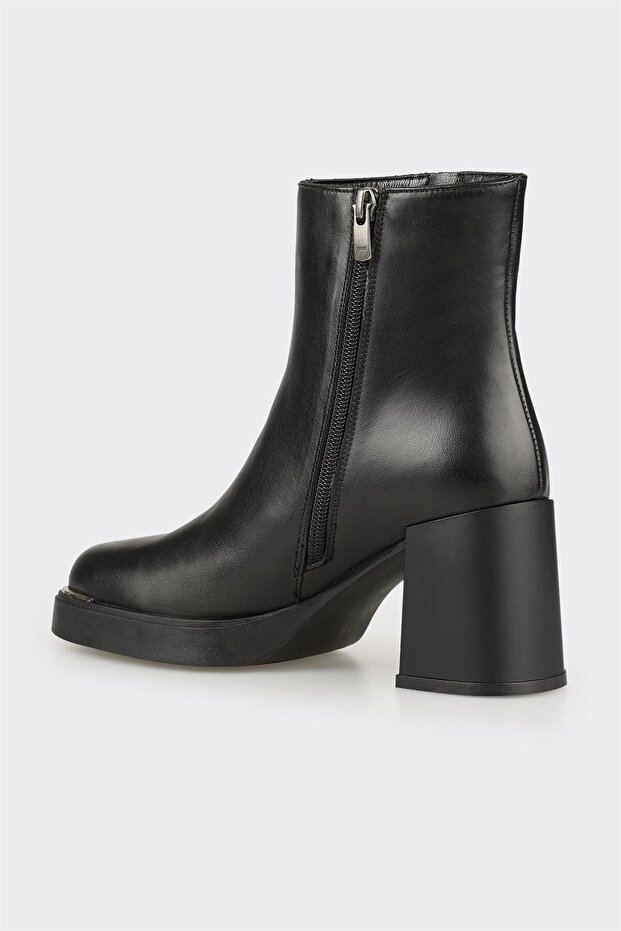 Siyah Deri Kadın Günlük Bot - 3