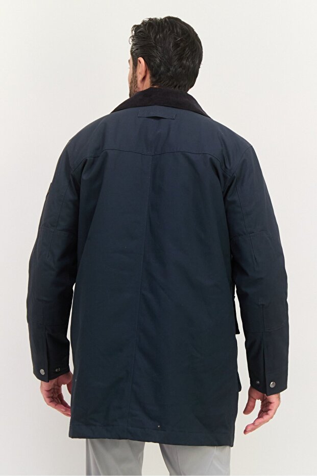 جاكيت بومبر رجالي مزدوج الطبقات، أسود - 3