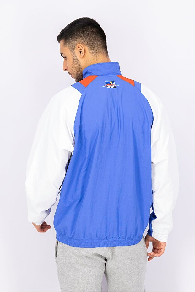 Men Classics Twin Vector Track Jacket, Blue Combo - 2