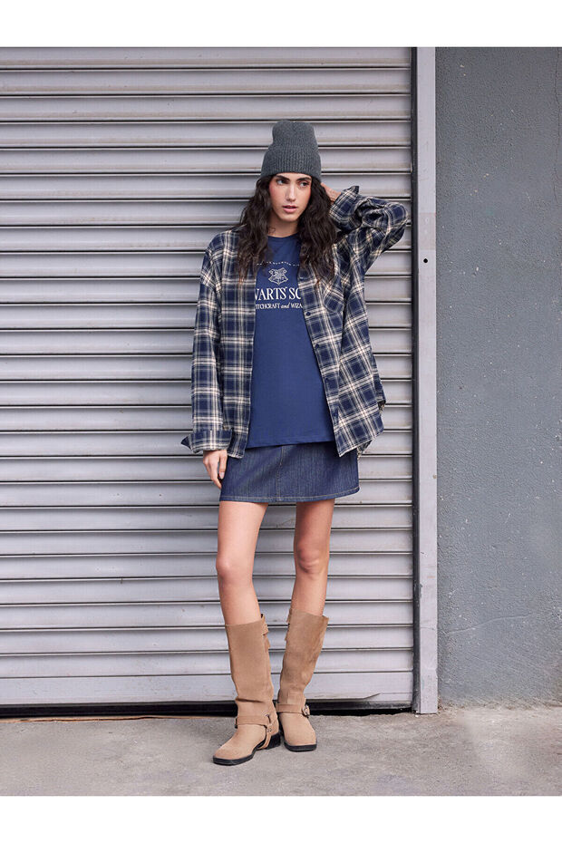 Crew Neck Printed Women's T-Shirt