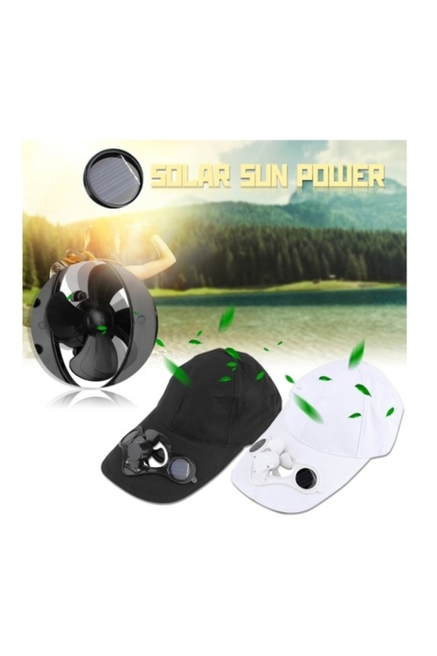 Hat with Solar Powered Fan - 6