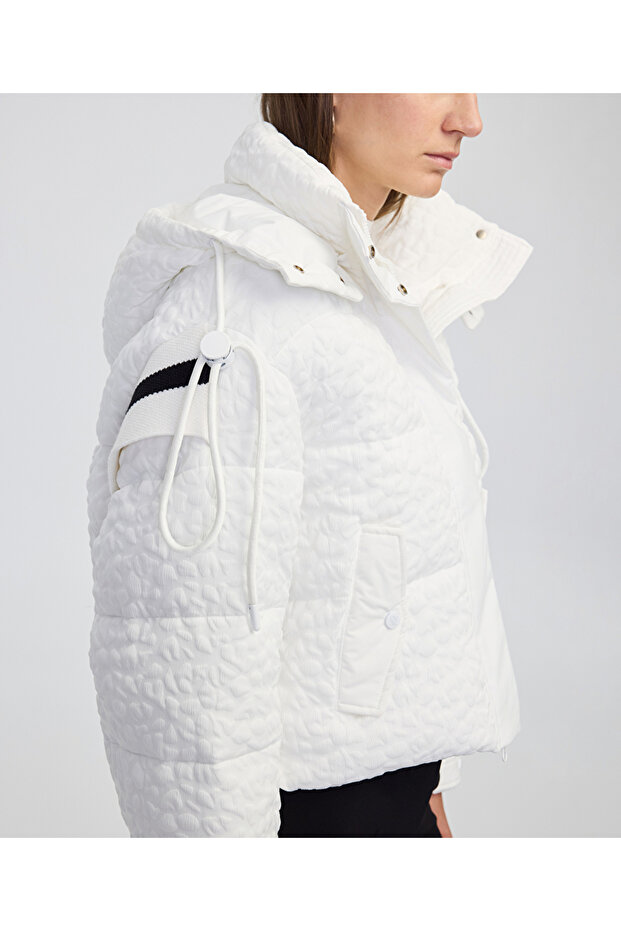 Jakarlı şişme mont - 2