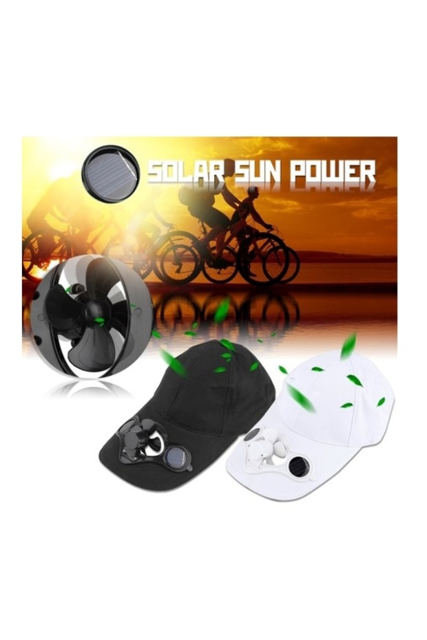 Hat with Solar Powered Fan - 2
