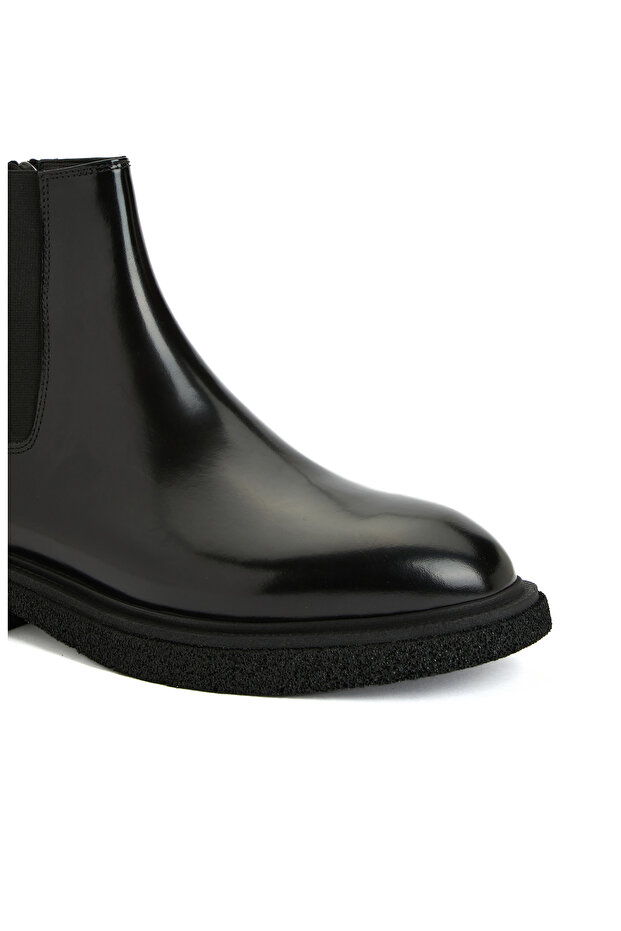 Siyah Erkek Deri Bot - 6