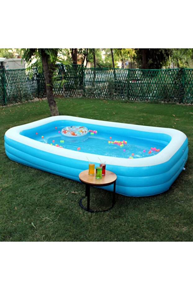 Blue Inflatable Pool 200CM - 2