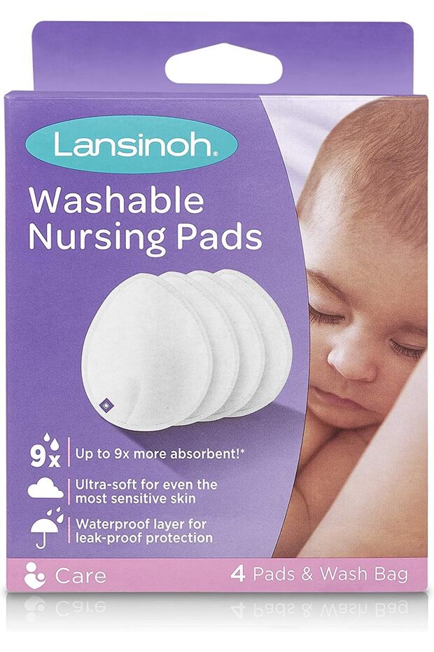 Washable Nursing Pads, Pack of 4