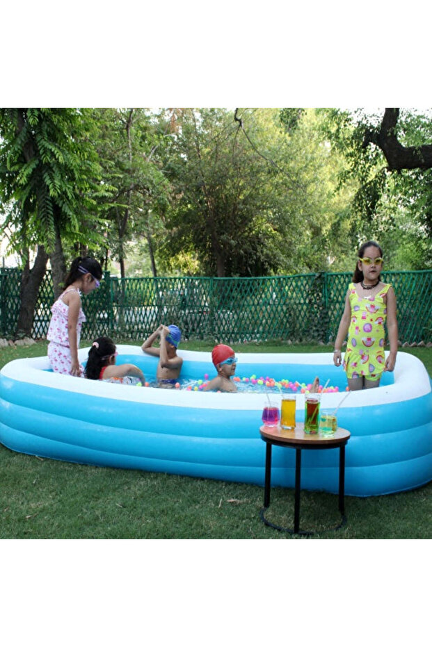 Blue Inflatable Pool 200CM - 3