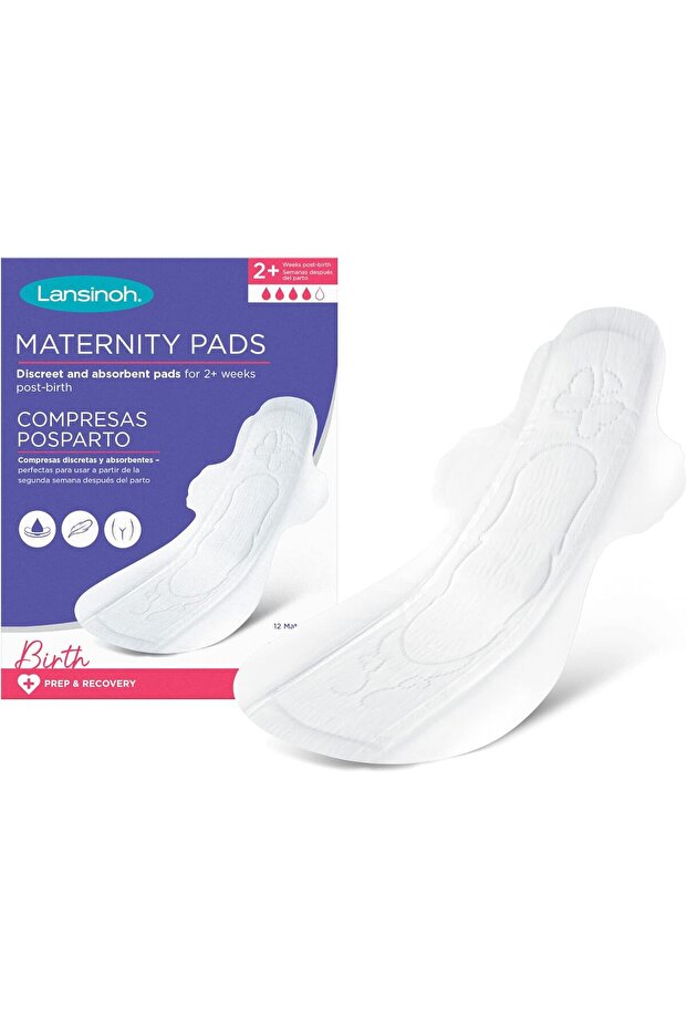 Discreet & Absorbent Maternity Pads, Pack of 12