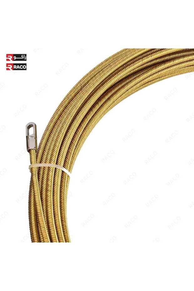 RACO Cable Pulling Spring Wire Puller Tool Gold 4mm (10 Meter) - 4