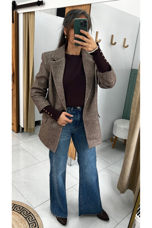 Yünlü Blazer Ceket - 2