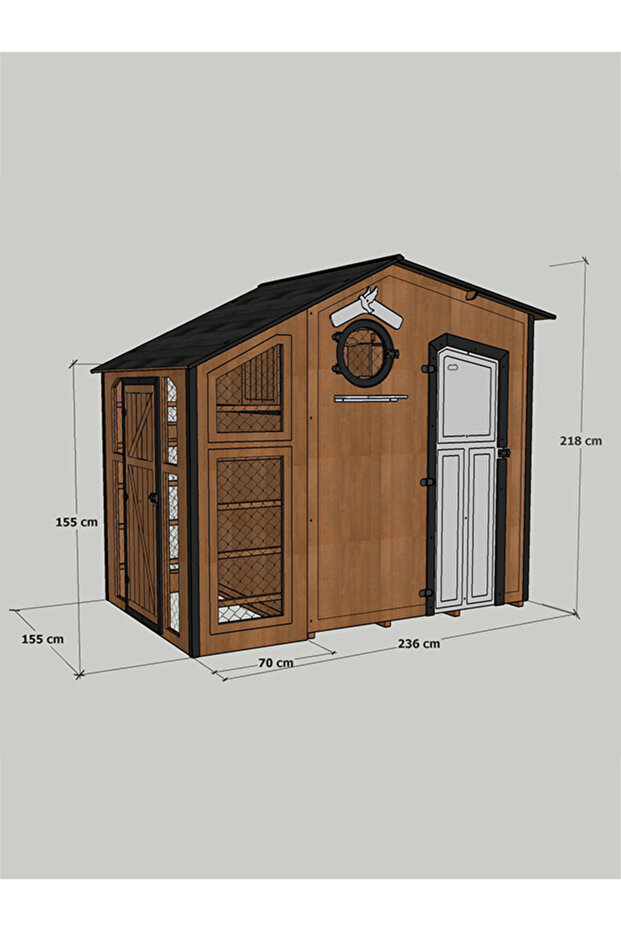 Ahşap Güvercin Kümesi - 9