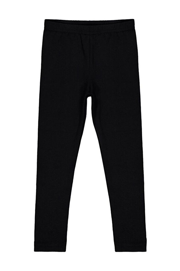 Girl's Plain Tights | Ribana | School Nursery and Daily Use - Black
