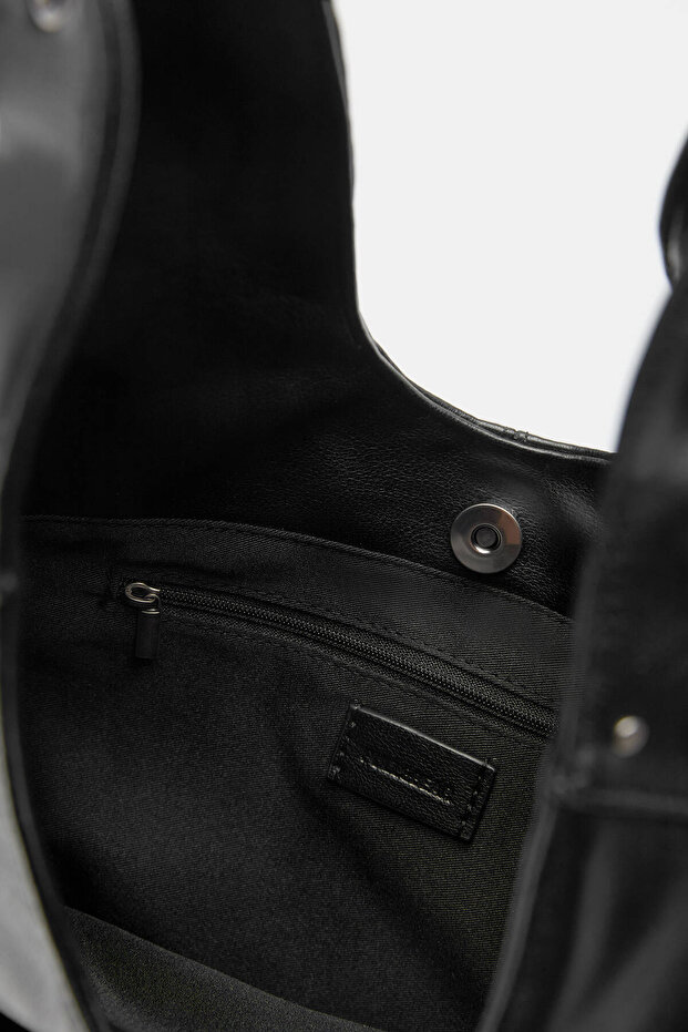 Zımba detaylı tote çanta - 3