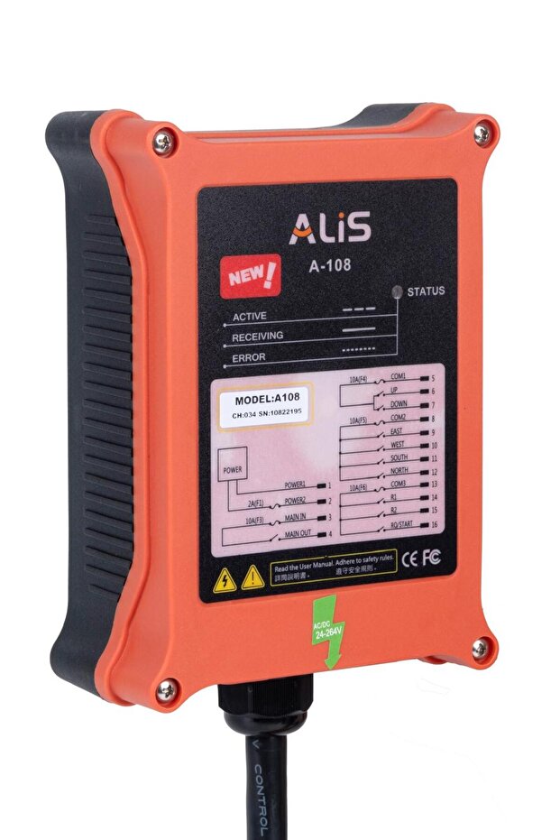 A108 8 HAREKET TEK HIZLI ENDÜSTRİYEL UZAKTAN KUMANDA SİSTEMİ - 3