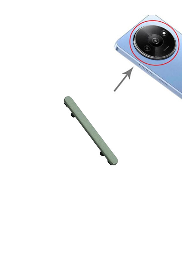 Xiaomi Compatible Redmi A3 Side Volume Button Green 23129Rn51X, 23129Rn51H