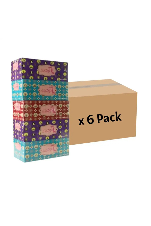 150 Sheets 2PLY Bulk 6 Pack Facial Tissue- 5 Box