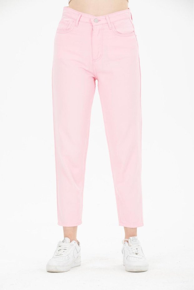 Women's Boyfriend Colorful Gabardine Fabric Four Season Trousers