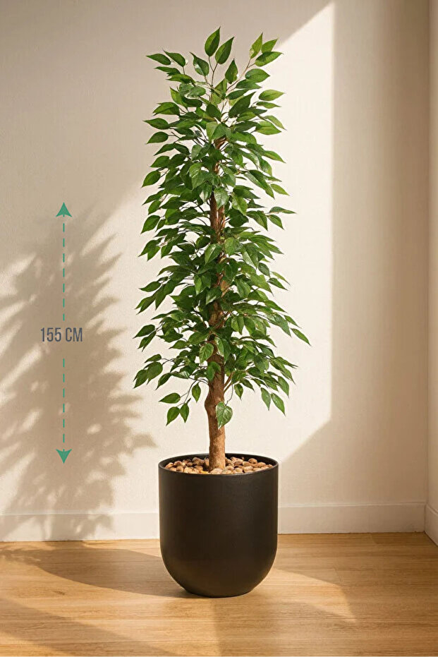 155cm Artificial Ficus Tree that mimics a real tree in shape and texture - 1